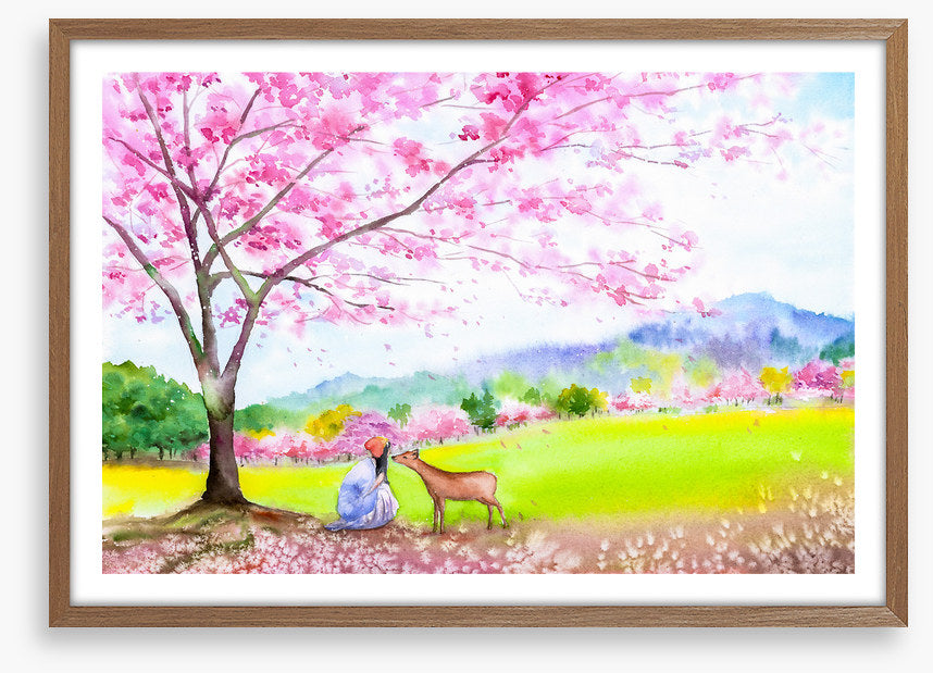 Under the cherry tree