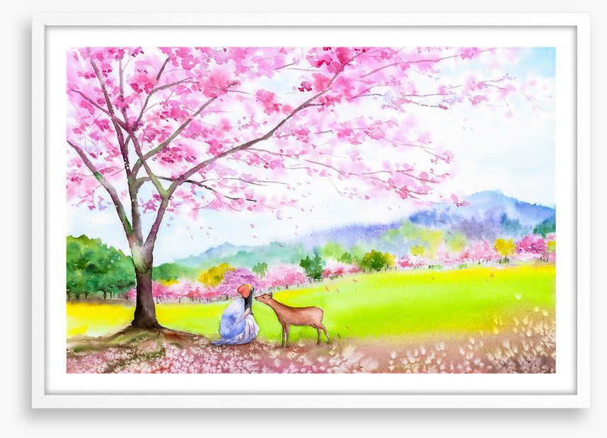 Under the cherry tree