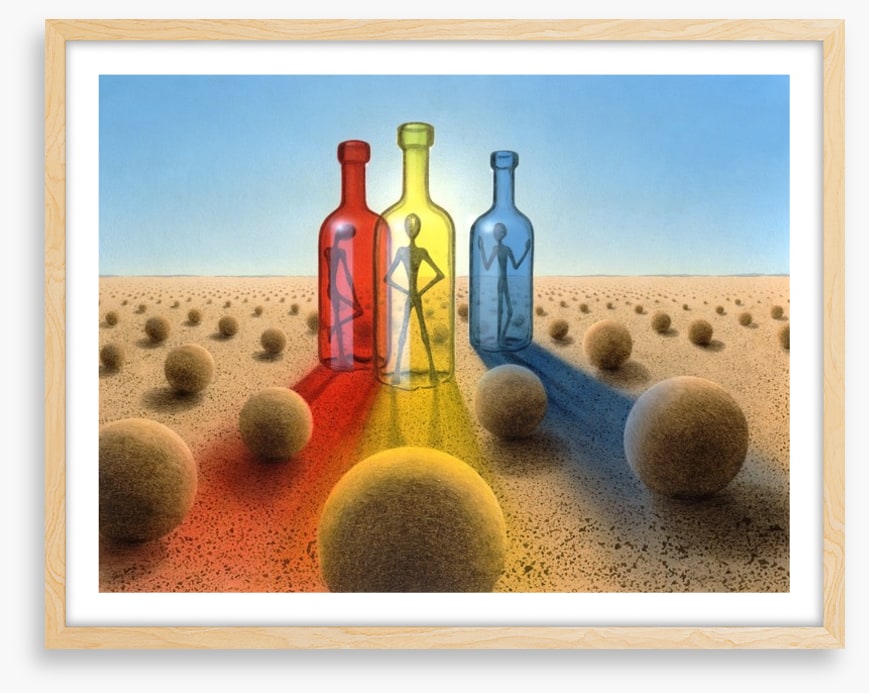 Bottles in the desert