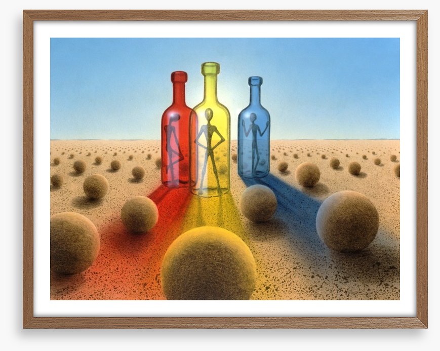 Bottles in the desert