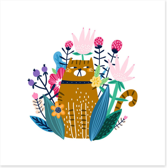 The garden cat