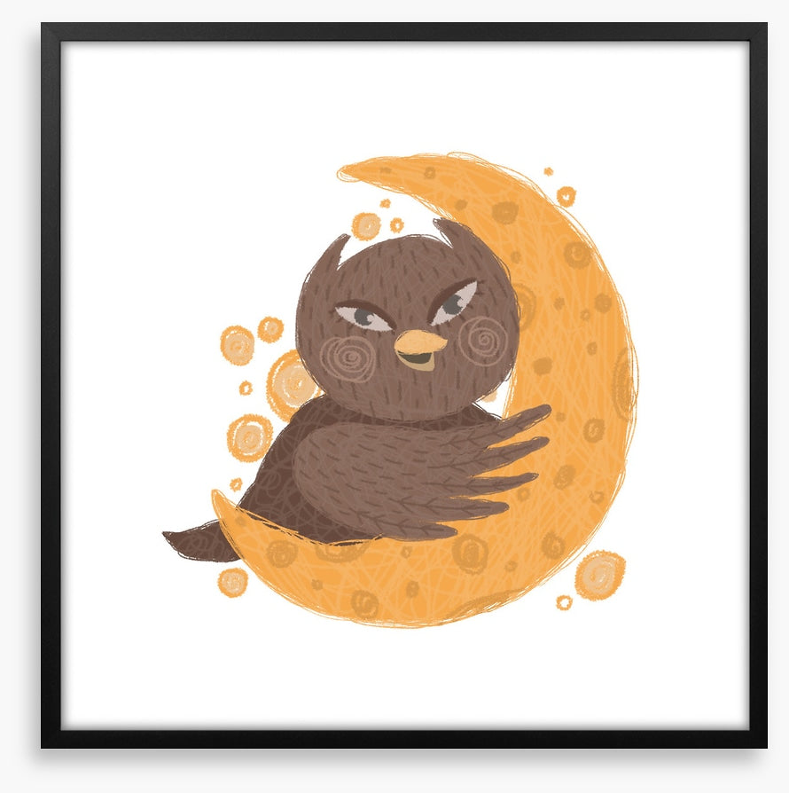 Orange moon owl