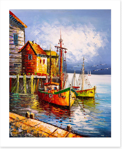 Moored at the pier