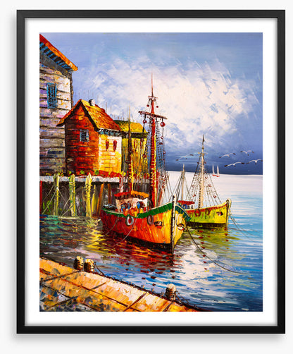 Moored at the pier