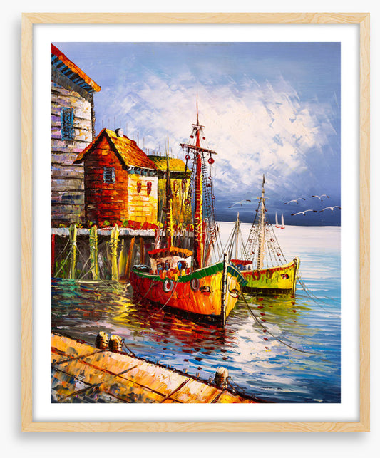 Moored at the pier