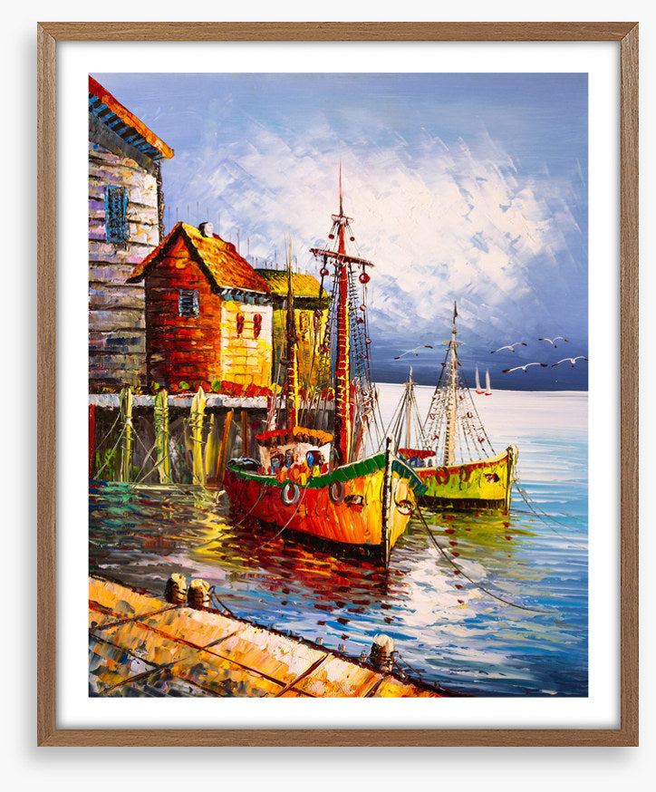 Moored at the pier