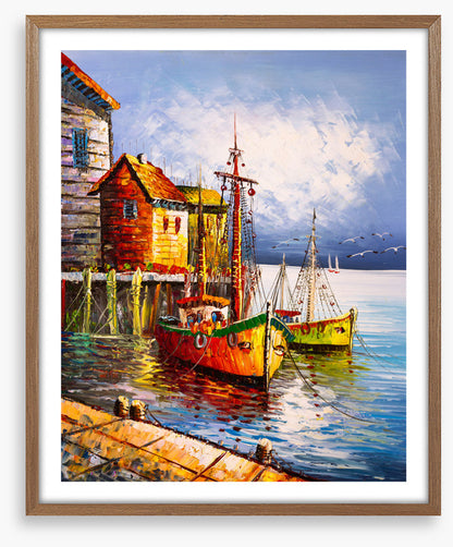 Moored at the pier