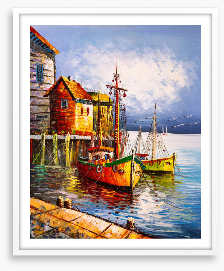 Moored at the pier