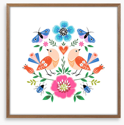Bloom butterfly birds