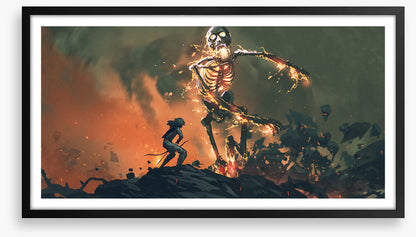 The flaming skeleton