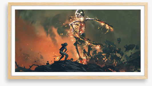 The flaming skeleton