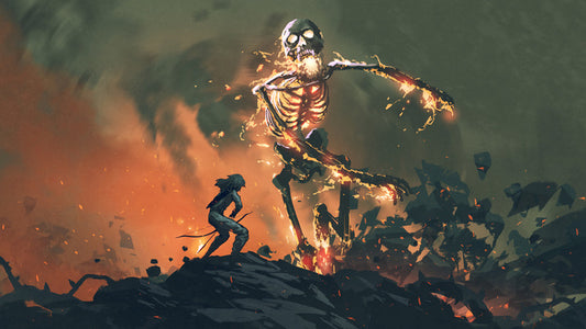 The flaming skeleton
