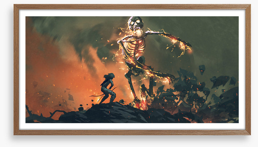 The flaming skeleton