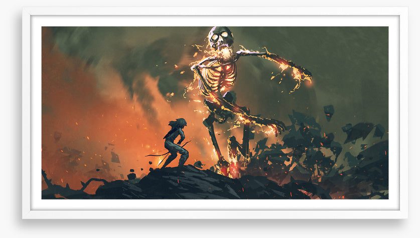The flaming skeleton