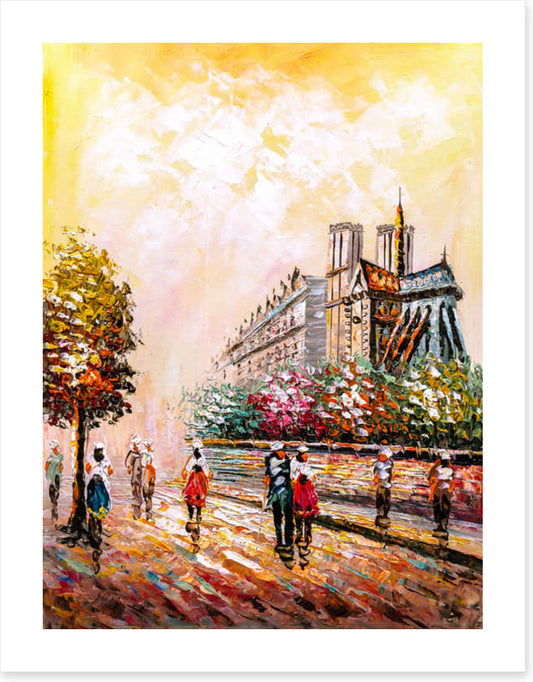 Notre Dame sunset