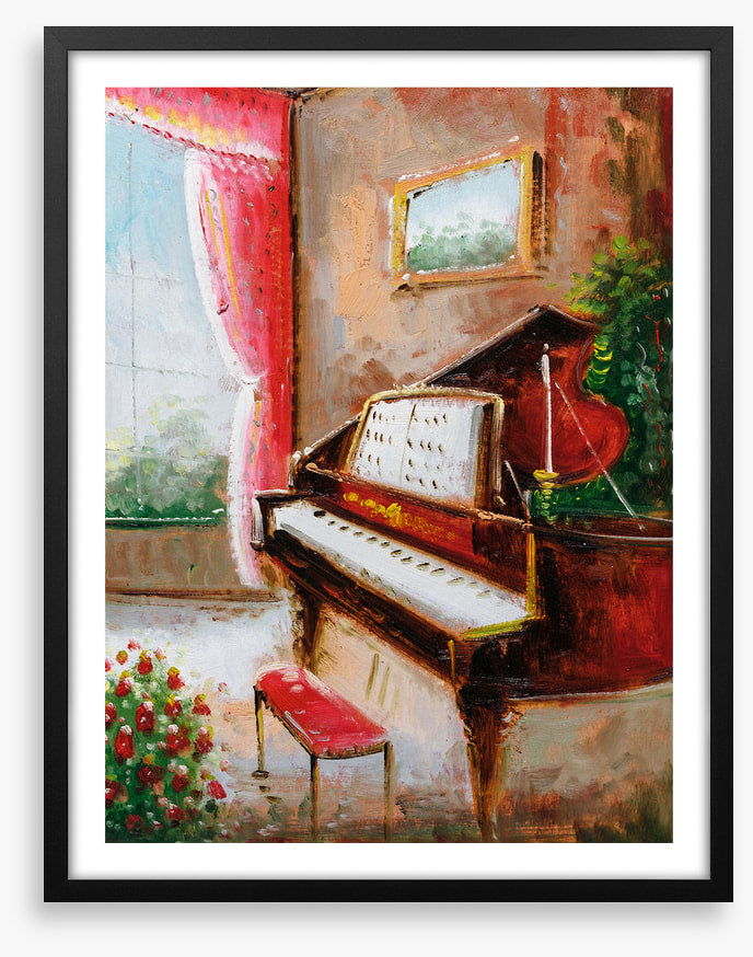 The piano room