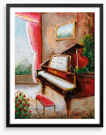 The piano room