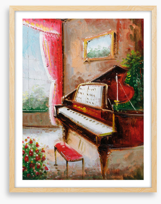 The piano room