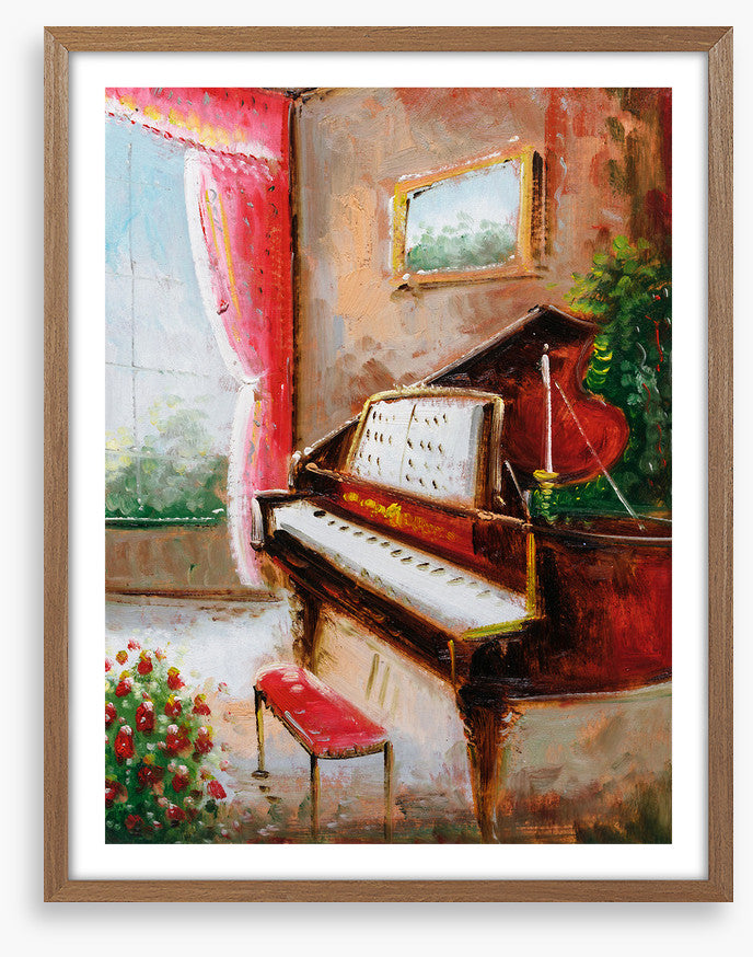 The piano room