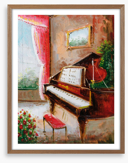 The piano room