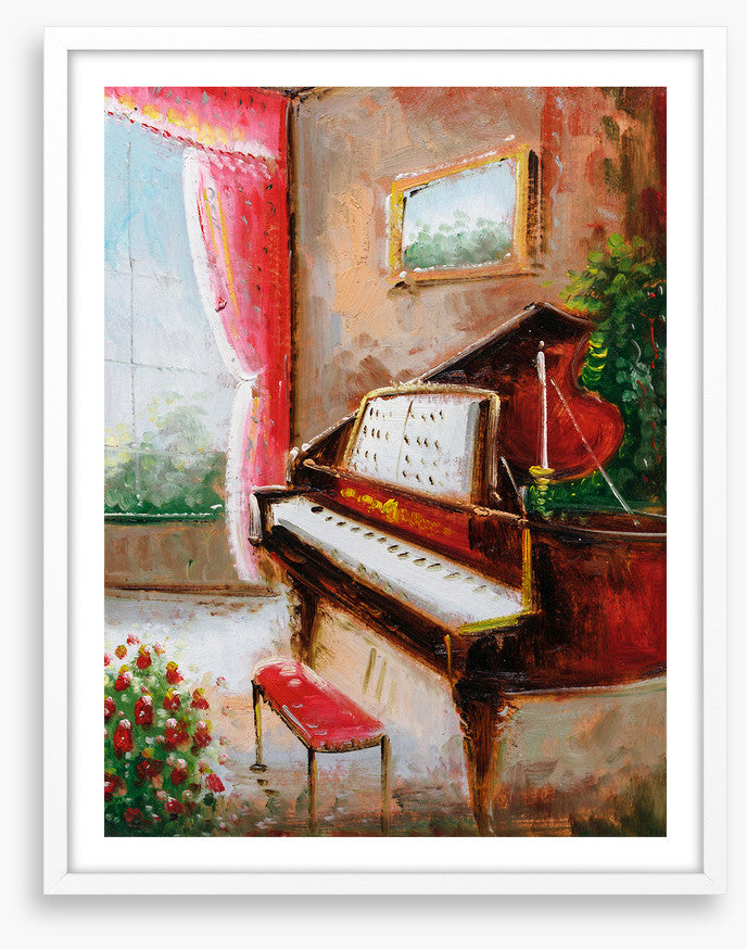 The piano room