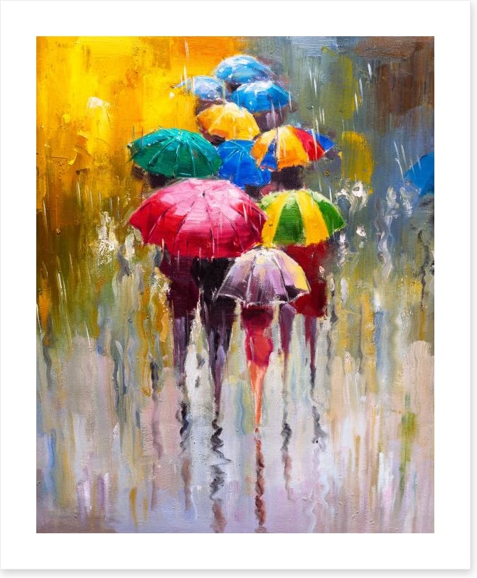 The umbrella parade