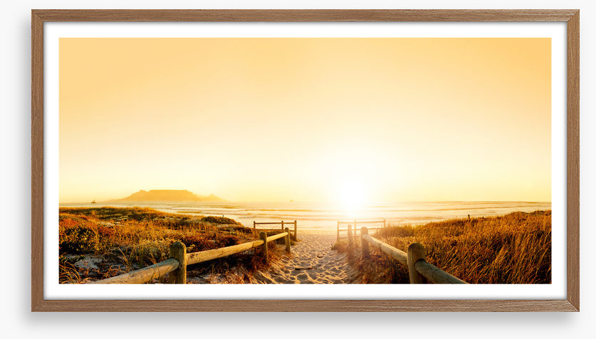 Golden beach sunset