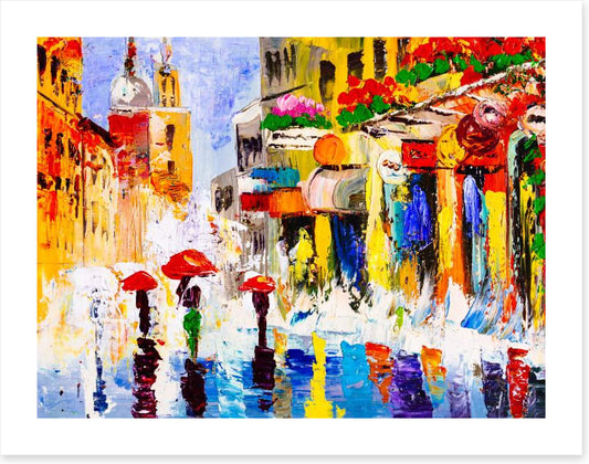 Sunny shower street