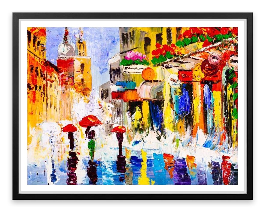 Sunny shower street