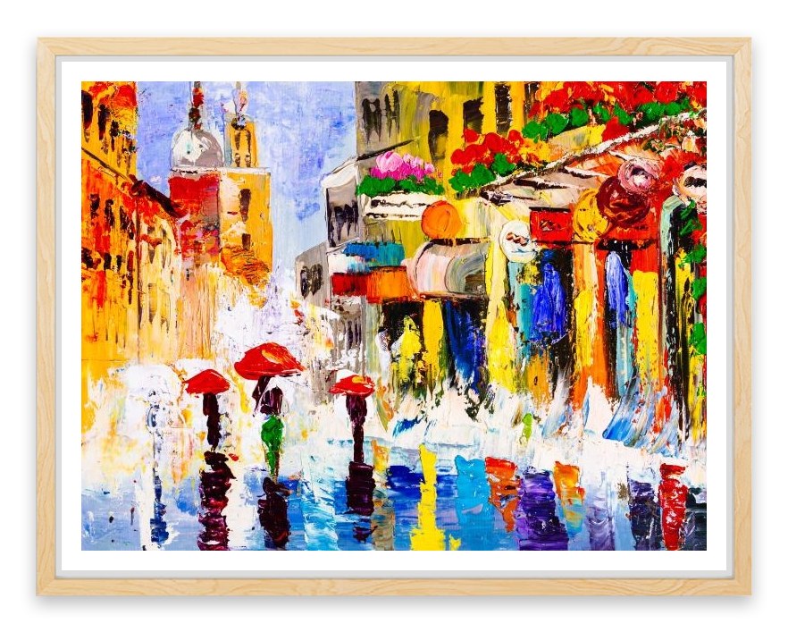 Sunny shower street