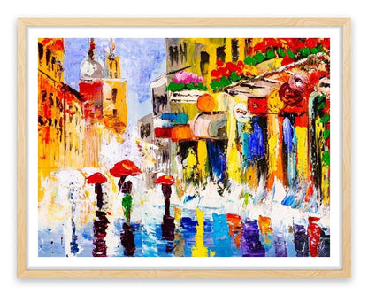 Sunny shower street