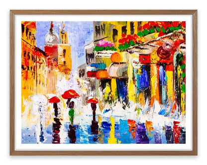 Sunny shower street