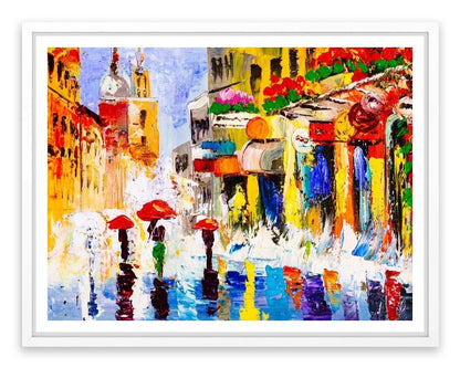 Sunny shower street