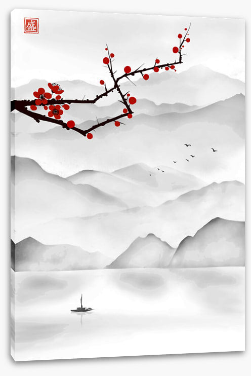 Blossom in the mist