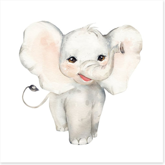 Elephant smiles