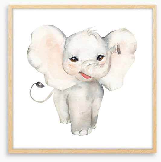 Elephant smiles