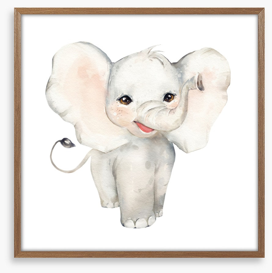 Elephant smiles