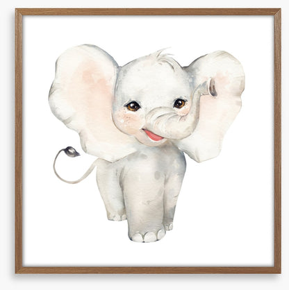 Elephant smiles
