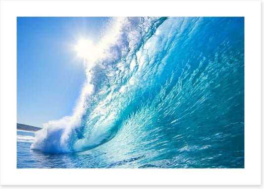 Blue ocean wave