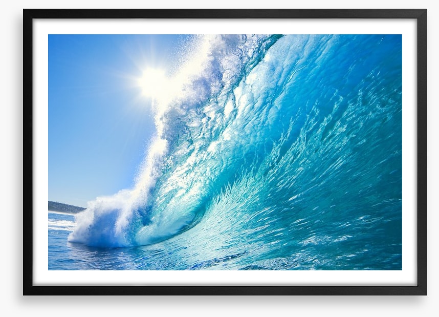 Blue ocean wave