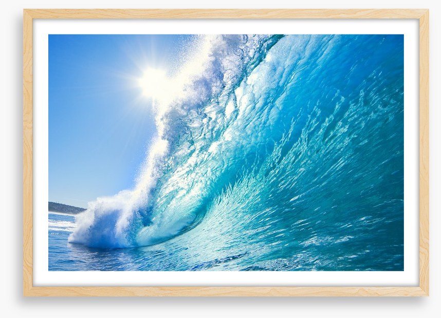 Blue ocean wave