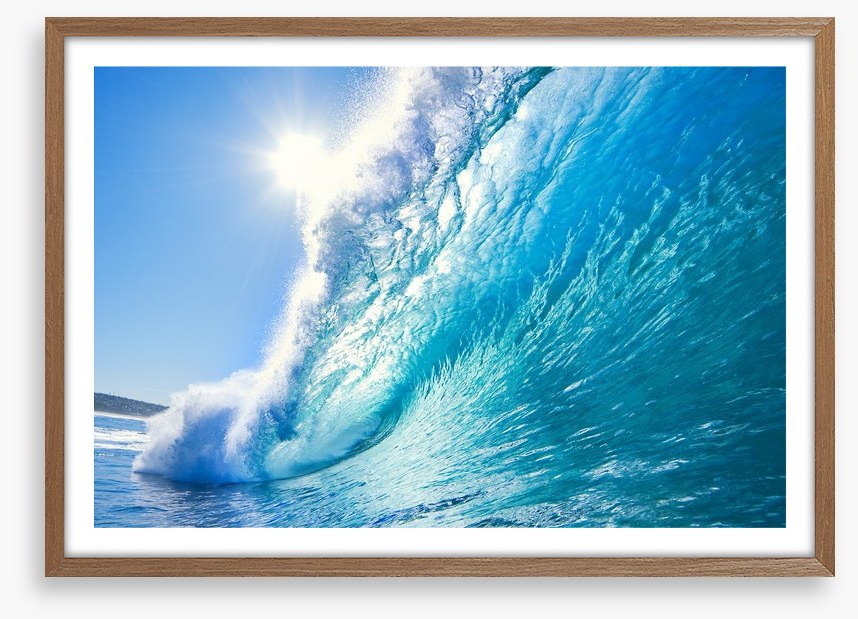 Blue ocean wave