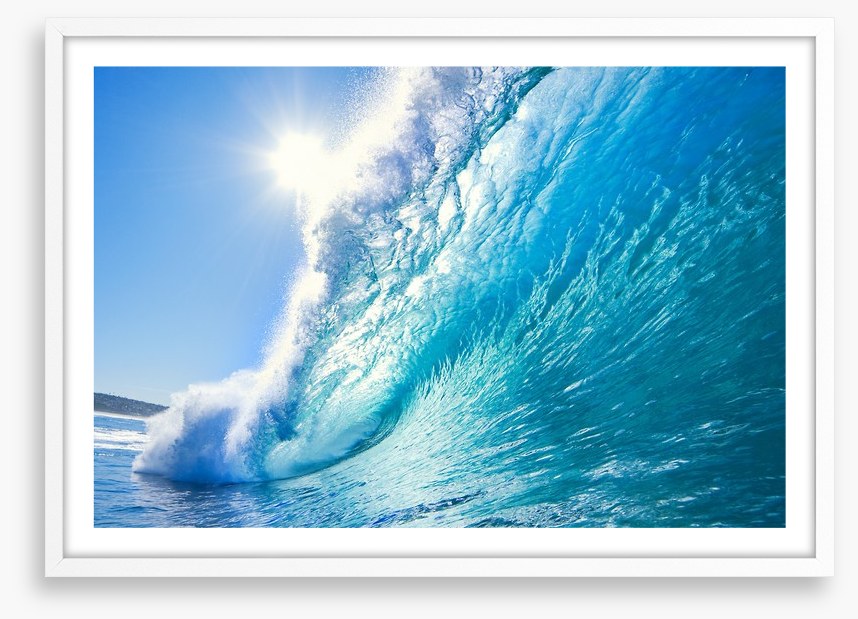 Blue ocean wave