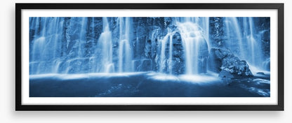 Evening waterfall panoramic