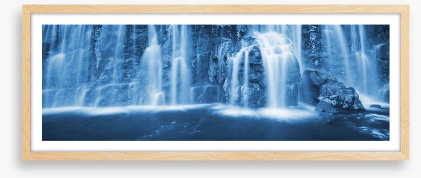 Evening waterfall panoramic
