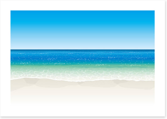 The glittering sea