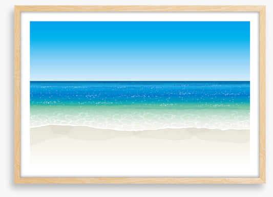 The glittering sea