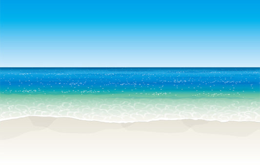 The glittering sea