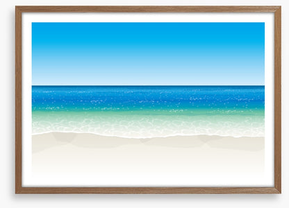 The glittering sea