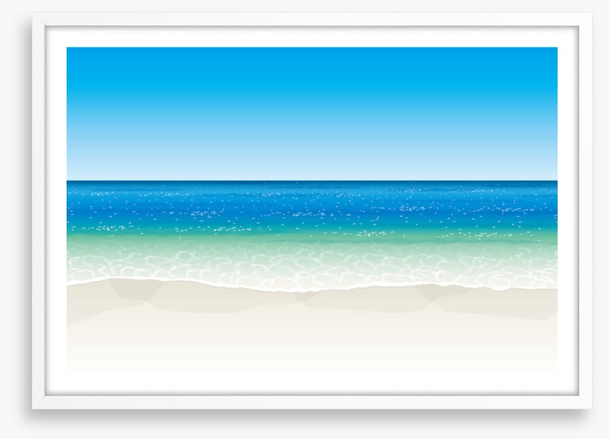 The glittering sea